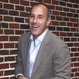 Matt Lauer in The Late Show with David Letterman - Arrivals