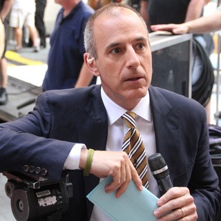 Matt Lauer in Matt Lauer Outside Rockefeller Center for The Today Show's Concert Series