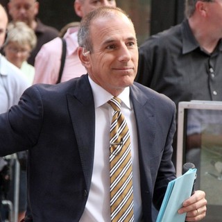 Matt Lauer in Matt Lauer Outside Rockefeller Center for The Today Show's Concert Series