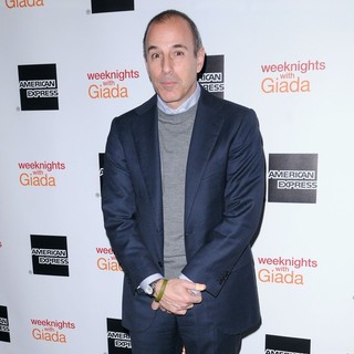 Matt Lauer in Weeknights with Giada Book Launch Party