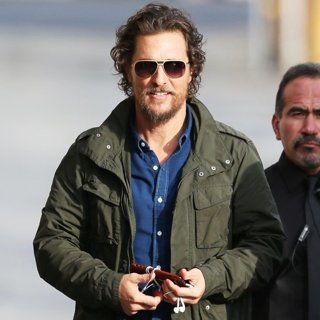 Matthew McConaughey Seen Arriving for Jimmy Kimmel Live!