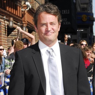 Matthew Perry in Matthew Perry Outside The Ed Sullivan Theater for The Late Show With David Letterman