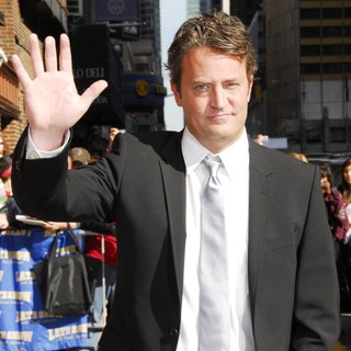 Matthew Perry in Matthew Perry Outside The Ed Sullivan Theater for The Late Show With David Letterman