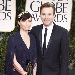 Eve Mavrakis, Ewan McGregor in The 69th Annual Golden Globe Awards - Arrivals