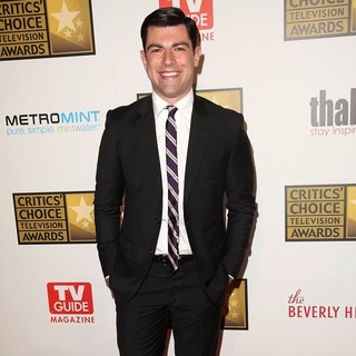 Max Greenfield in 2012 Critics' Choice TV Awards - Arrivals