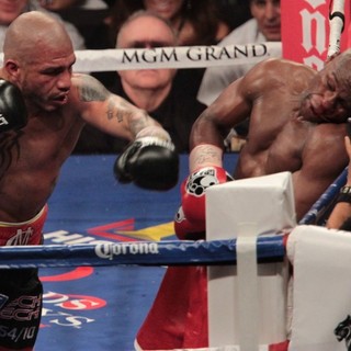 Miguel Cotto, Floyd Mayweather, Jr. in The Fight Floyd Mayweather, Jr. Defeated Miguel Cotto by Way of A Twelve Round Unanimous Decision