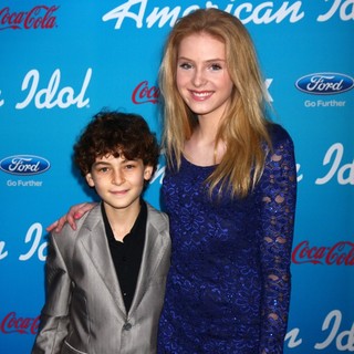 David Mazouz, Saxon Sharbino in FOX's American Idol Finalists Party
