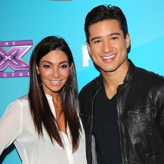Courtney Mazza, Mario Lopez in FOX's The X Factor Finalists Party - Arrivals