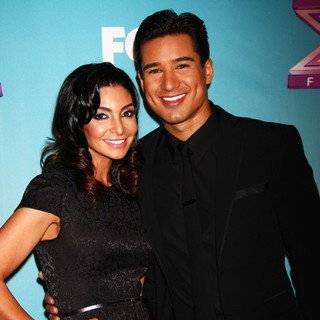 Courtney Mazza, Mario Lopez in The X Factor Season Finale - Red Carpet Arrivals