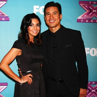 Courtney Mazza, Mario Lopez in The X Factor Season Finale - Red Carpet Arrivals