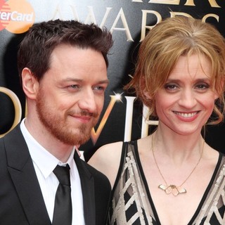 James McAvoy in The Olivier Awards 2013 - Arrivals - mcavoy-duff-olivier-awards-2013-01