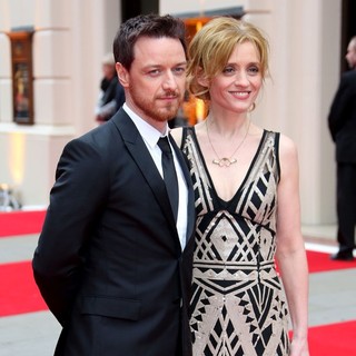 James McAvoy in The Olivier Awards 2013 - Arrivals - mcavoy-duff-olivier-awards-2013-02