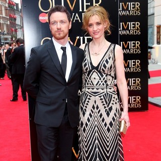 James McAvoy in The Olivier Awards 2013 - Arrivals - mcavoy-duff-olivier-awards-2013-04