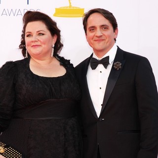 Melissa McCarthy, Ben Falcone in 64th Annual Primetime Emmy Awards - Arrivals