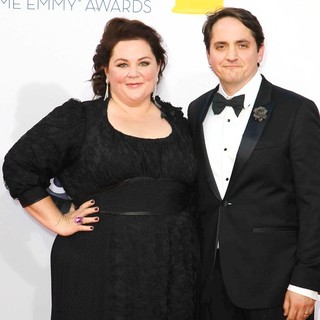 Melissa McCarthy, Ben Falcone in 64th Annual Primetime Emmy Awards - Arrivals
