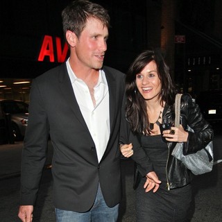 Mike McCuddy, Kara DioGuardi in Kara DioGuardi and Mike McCuddy Leaving A Manhattan Hotel