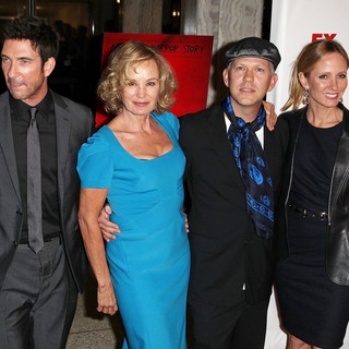 Dylan McDermott, Jessica Lange, Ryan Murphy in Premiere of FX's American Horror Story