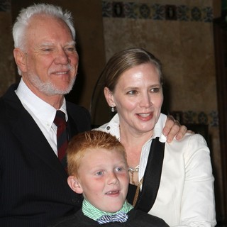 Malcolm McDowell, Beckett Taylor McDowell, Kelley Kuhr in The Hollywood Walk of Fame Honors Malcolm McDowell