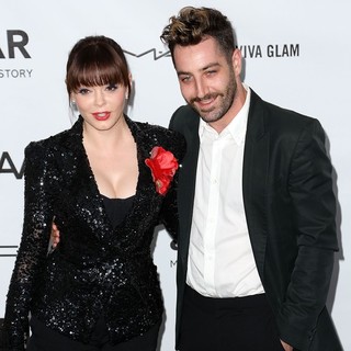 Rose McGowan, Davey Detail in amfAR 3rd Annual Inspiration Gala