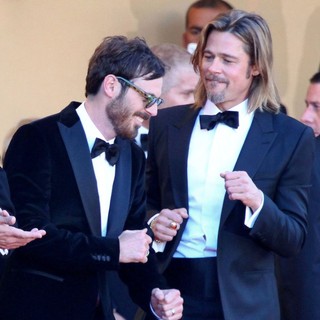 Scoot McNairy, Brad Pitt in Killing Them Softly Premiere - During The 65th Cannes Film Festival