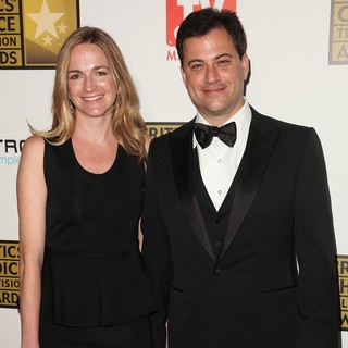 Molly McNearney, Jimmy Kimmel in 2012 Critics' Choice TV Awards - Arrivals