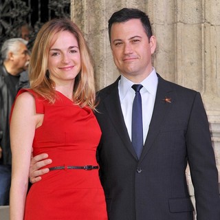 Molly McNearney, Jimmy Kimmel in Jimmy Kimmel Honored with A Star on The Hollywood Walk of Fame