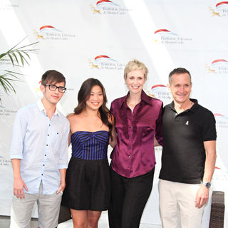 Kevin McHale, Jenna Ushkowitz, Jane Lynch in 50th Anniversary of The Monte Carlo TV Festival - 'Glee' Photocall - Day 3
