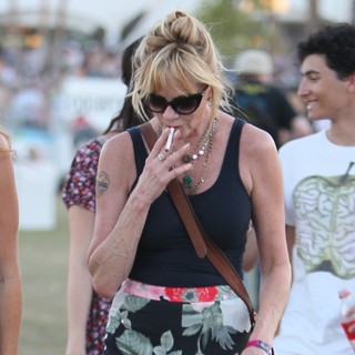 Melanie Griffith in Celebrities at The 2012 Coachella Valley Music and Arts Festival - Week 2 Day 2