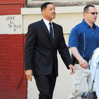 On The Set of 'Men in Black 3' Shooting in NYC