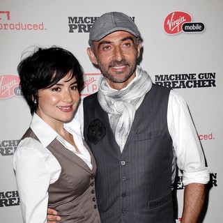 Lorena Mendoza, Shaun Toub in Machine Gun Preacher Los Angeles Premiere