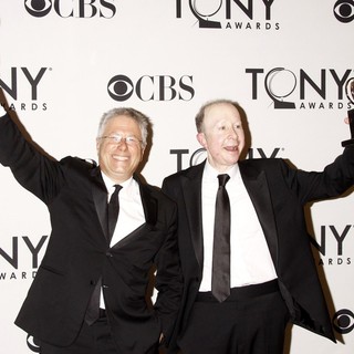 Alan Menken, Jack Feldman in The 66th Annual Tony Awards - Press Room