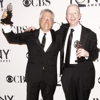 Alan Menken, Jack Feldman in The 66th Annual Tony Awards - Press Room