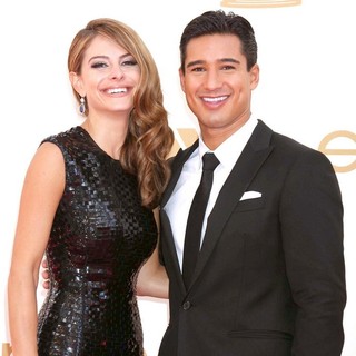 Maria Menounos, Mario Lopez in The 63rd Primetime Emmy Awards - Arrivals