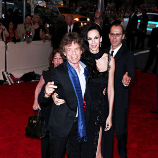 Mick Jagger, L'Wren Scott in The Costume Institute Gala Benefit