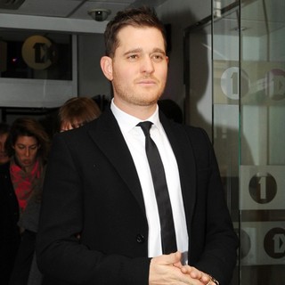 Michael Buble in Michael Buble Outside The BBC Radio 1 Studios
