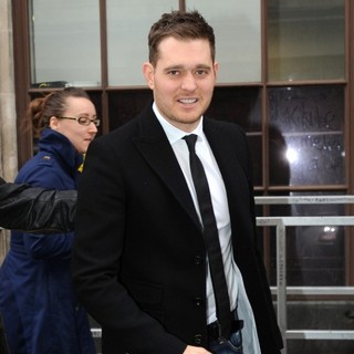 Michael Buble in Michael Buble Outside The BBC Radio 1 Studios
