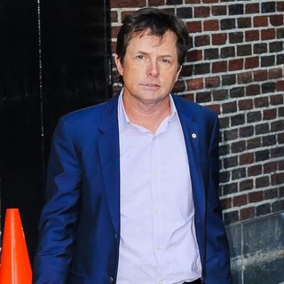 Michael J. Fox in Celebrities for The Late Show with David Letterman