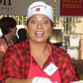 Michaela Pereira in The Los Angeles Mission's Thanksgiving for Skid Row Homeless