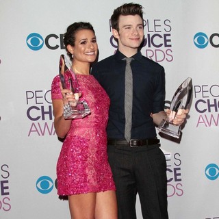Chris Colfer in People's Choice Awards 2013 - Press Room - michele-colfer-people-s-choice-awards-2013-press-room-02
