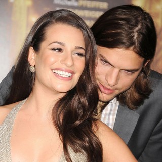 Lea Michele, Ashton Kutcher in Los Angeles Premiere of New Year's Eve