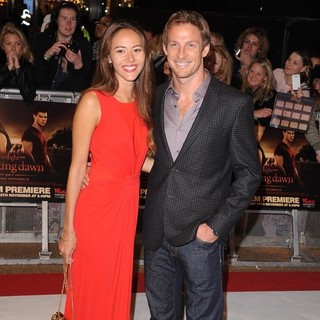 Jenson Button in The Twilight Saga's Breaking Dawn Part I UK Film Premiere - Arrivals - michibata-button-uk-premiere-breaking-dawn-1-02