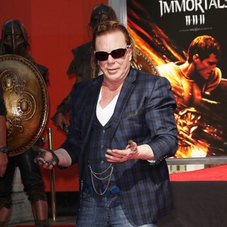 Mickey Rourke in Mickey Rourke Is Honoured with A Hand and Footprint Ceremony