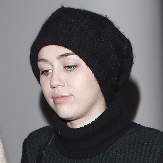 Miley Cyrus in Celebrities at LAX Airport