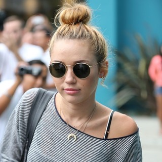 Miley Cyrus in Miley Cyrus Exits Her Winsor Pilates Class