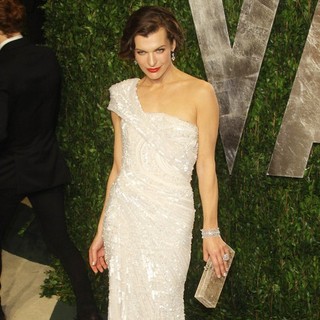 Milla Jovovich in 2012 Vanity Fair Oscar Party - Arrivals