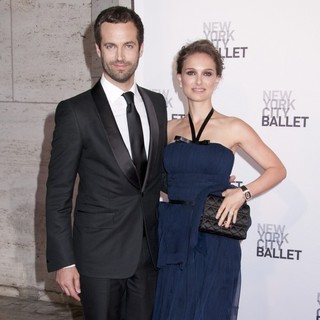 Benjamin Millepied, Natalie Portman in 2012 New York City Ballet Spring Gala: A La Francaise - Arrivals