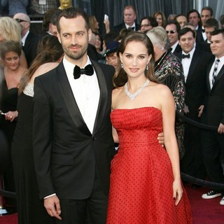 Benjamin Millepied, Natalie Portman in 84th Annual Academy Awards - Arrivals