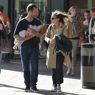Benjamin Millepied, Natalie Portman in Natalie Portman Spotted with Benjamin Millepied Leaving The Juilliard and SAB Cafe