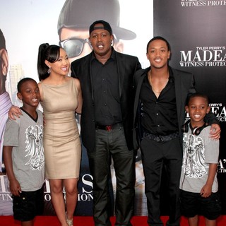 Cymphonique Miller, Master P, Lil' Romeo in Tyler Perry's Madea's Witness Protection New York Premiere