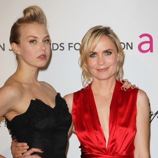 Penelope Mitchell, Radha Mitchell in 21st Annual Elton John AIDS Foundation's Oscar Viewing Party